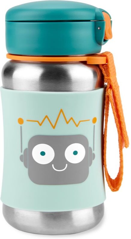 Skip Hop Spark Style Straw Bottle stainless steel water bottle with straw 350 ml