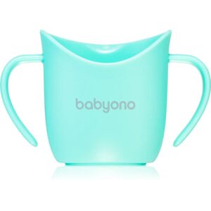 BabyOno Be Active Ergonomic Training Cup training cup with handles Mint 6 m+ 120 ml