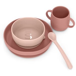 Suavinex Colour Essence Marshmallow Nude dinnerware set 4 m+(for children)