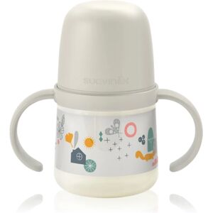 Suavinex Walk First children’s bottle with handles 6 m+ Cream 150 ml