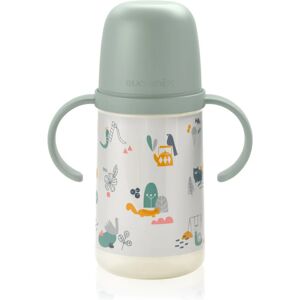 Suavinex Walk Second children’s bottle with handles 6 m+ Green 270 ml