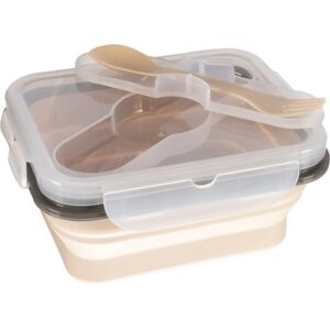 Zopa Silicone Lunch Box Small dinnerware set Sand Beige 15x7,5 cm 1 pc