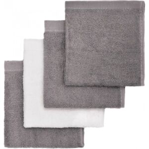 T-TOMI BIO Bamboo Baby Washcloths washcloth Grey 25 x 25 cm 4 pc