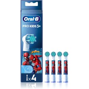 Oral B PRO Kids 3+ toothbrush replacement heads for children Spiderman 4 pc