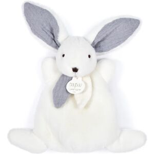 Doudou Happy Rabbit stuffed toy Blue 17 cm 1 pc