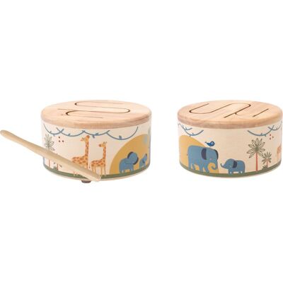 2Kids Toys Wooden Drum Safari musical toy 18m+ 1 pc 2Kids Toys Wooden Drum Safari musical toy 18m+ 1 pc