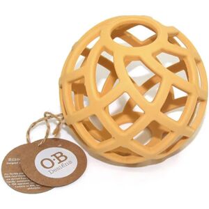 O.B Designs Eco-Friendly Teether Ball chew toy Tumeric 3m+ 1 pc