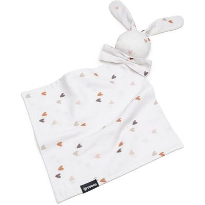 T-TOMI BIO Muslin Cuddle Cloth - Sleep Toy - Love T-TOMI BIO Muslin Cuddle Cloth - Sleep Toy - Love