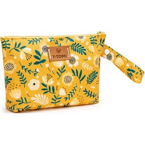 T-TOMI Small Baggie travel bag Mustard flowers 18x24 cm