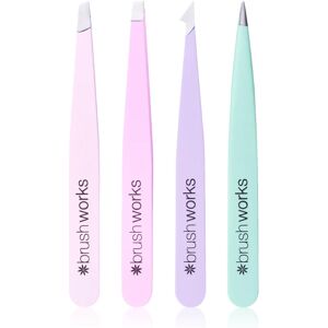 Brushworks Tweezer Set Pastel set of tweezers