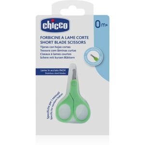 Chicco Short Blade Scissors round tip baby nail scissors 0 m+ 1 pc