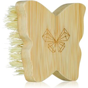 Crystallove Bamboo Butterfly Agave Body Brush Travel Size massage brush for the body 1 pc