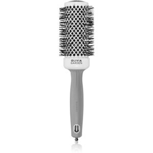 Olivia Garden Expert Shine Wavy Bristles White&Grey hairbrush průměr 45 mm 1 pc
