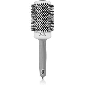 Olivia Garden Expert Shine Wavy Bristles White&Grey hairbrush průměr 55 mm 1 pc