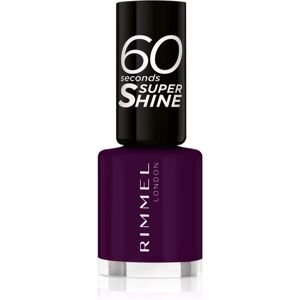 Rimmel 60 Seconds Super Shine nail polish shade 345 Black Cherries 8 ml