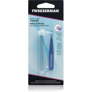 Tweezerman Mini Slant slanted tweezers mini with travel case Granite Sky 1 pc