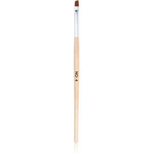 NEONAIL Wooden Brush - No. 4 Angled - Brush for Gel Application NEONAIL Wooden Brush - No. 4 Angled - Brush for Gel Application