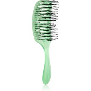 Olivia Garden iDetangle Pride flat brush Green 1 pc Olivia Garden iDetangle Pride flat brush Green 1 pc