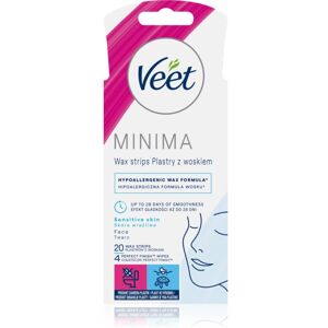 Veet Minima Hypoallergenic depilatory wax strips for the face 20 pc Veet Minima Hypoallergenic depilatory wax strips for the face 20 pc