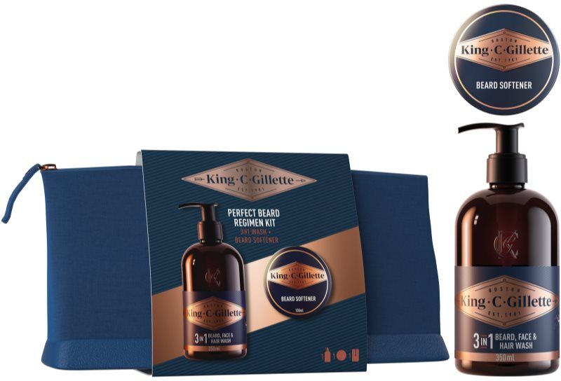 Gillette King C. Perfect Beard Regimen Kit gift set M