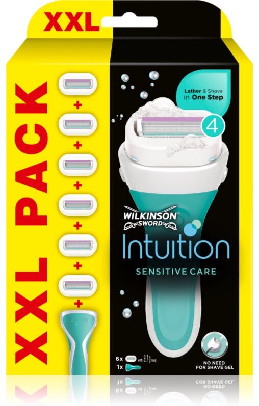Wilkinson Sword Intuition Sensitive Care razor + replacement head 6 pcs