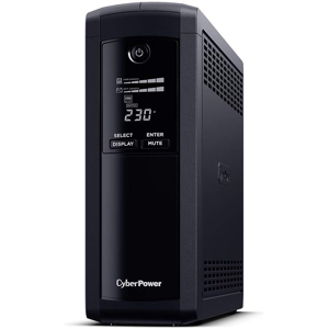 AWD-IT CyberPower Value Pro 1200VA Line Interactive Tower UPS 720W LCD Display 8x IEC AVR Energy Saving 1Gbps Ethernet AWD-IT CyberPower Value Pro 1200VA Line Interactive Tower UPS 720W LCD Display 8x IEC AVR Energy Saving 1Gbps Ethernet