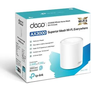 TP-LINK Deco X50 AX3000 Whole Home Mesh WiFi 6 Unit - 1-pack