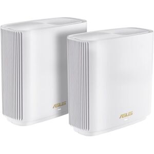 Asus ZenWiFi WiFi 6 XT9 (2 Pack) White, 5700 Sq. Ft, 6+ Rooms, 7800Mbps WiFi, Mesh System