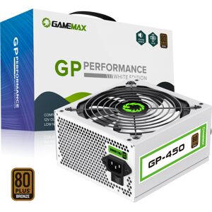 GameMax GP450 80+ Bronze PSU - WHITE