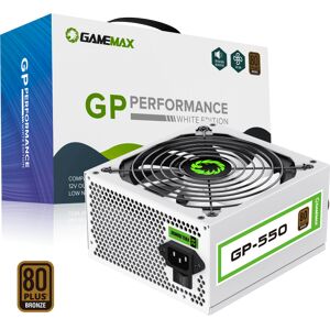 GameMax GP550 White 550W 80 Plus Bronze Wired Power Supply