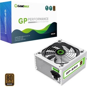 GameMax GP650 White 650W 80 Plus Bronze Wired Power Supply