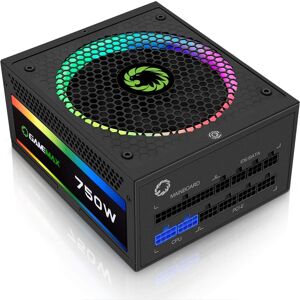 GameMax 750W PRO RGB 80 Plus Gold Rated PSU Modular Power Supply Unit