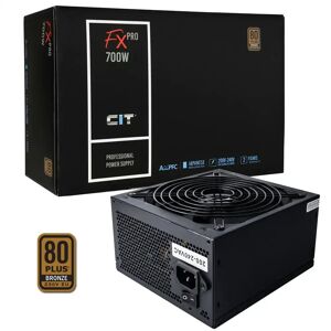 CiT FX Pro V2 700W Power Supply Non Modular 80 Plus Bronze PSU Black