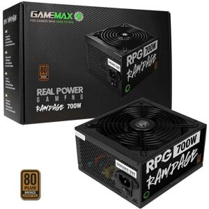GameMax RPG 700W Rampage PSU 80 Plus Bronze Rated Power Supply Unit - GMXRPG700 GameMax RPG 700W Rampage PSU 80 Plus Bronze Rated Power Supply Unit - GMXRPG700