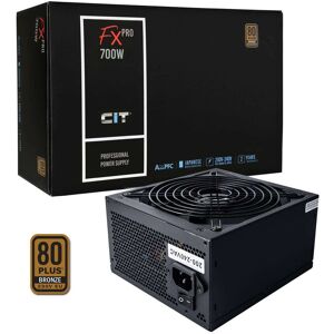 CiT FX Pro V2 700W Power Supply Non Modular 80 Plus Bronze PSU Black CiT FX Pro V2 700W Power Supply Non Modular 80 Plus Bronze PSU Black