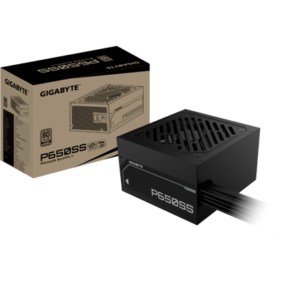 Gigabyte GP-P650SS 650W Flat Cable 80 Plus Silver ATX 3.0 Non-Modular Power Supply - Black - GP-P650SS Gigabyte GP-P650SS 650W Flat Cable 80 Plus Silver ATX 3.0 Non-Modular Power Supply - Black - GP-P650SS
