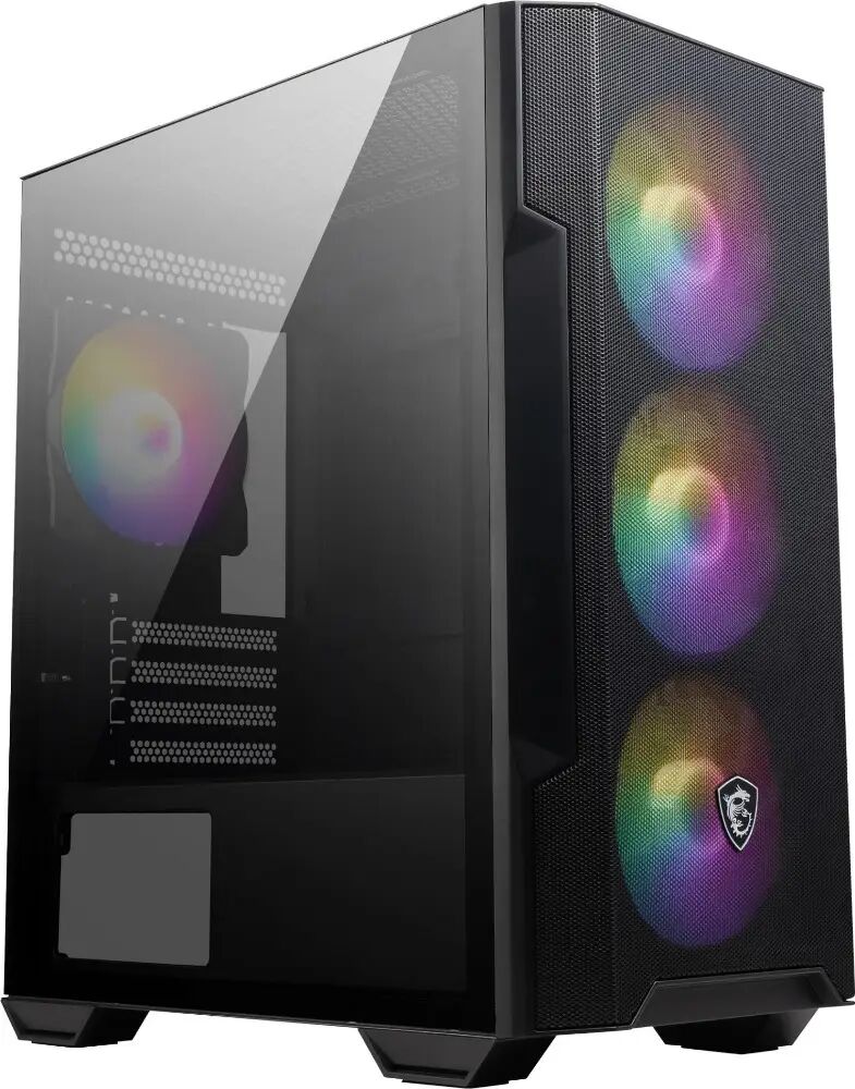 [Clearance] MSI MAG Forge M100R ARGB Tempered Glass Windowed Micro ATX Mid Tower PC Gaming Case