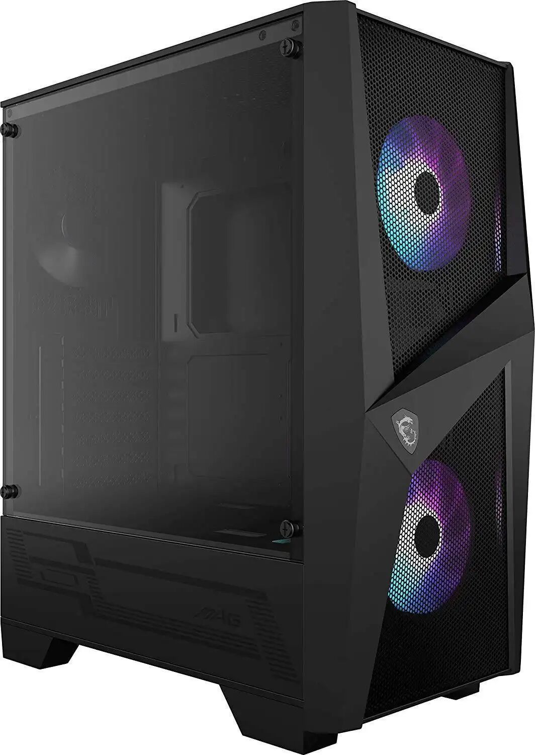 [Clearance] MSI MAG Forge 100R ARGB Tempered Glass Windowed ATX Mid Tower PC Gaming Case