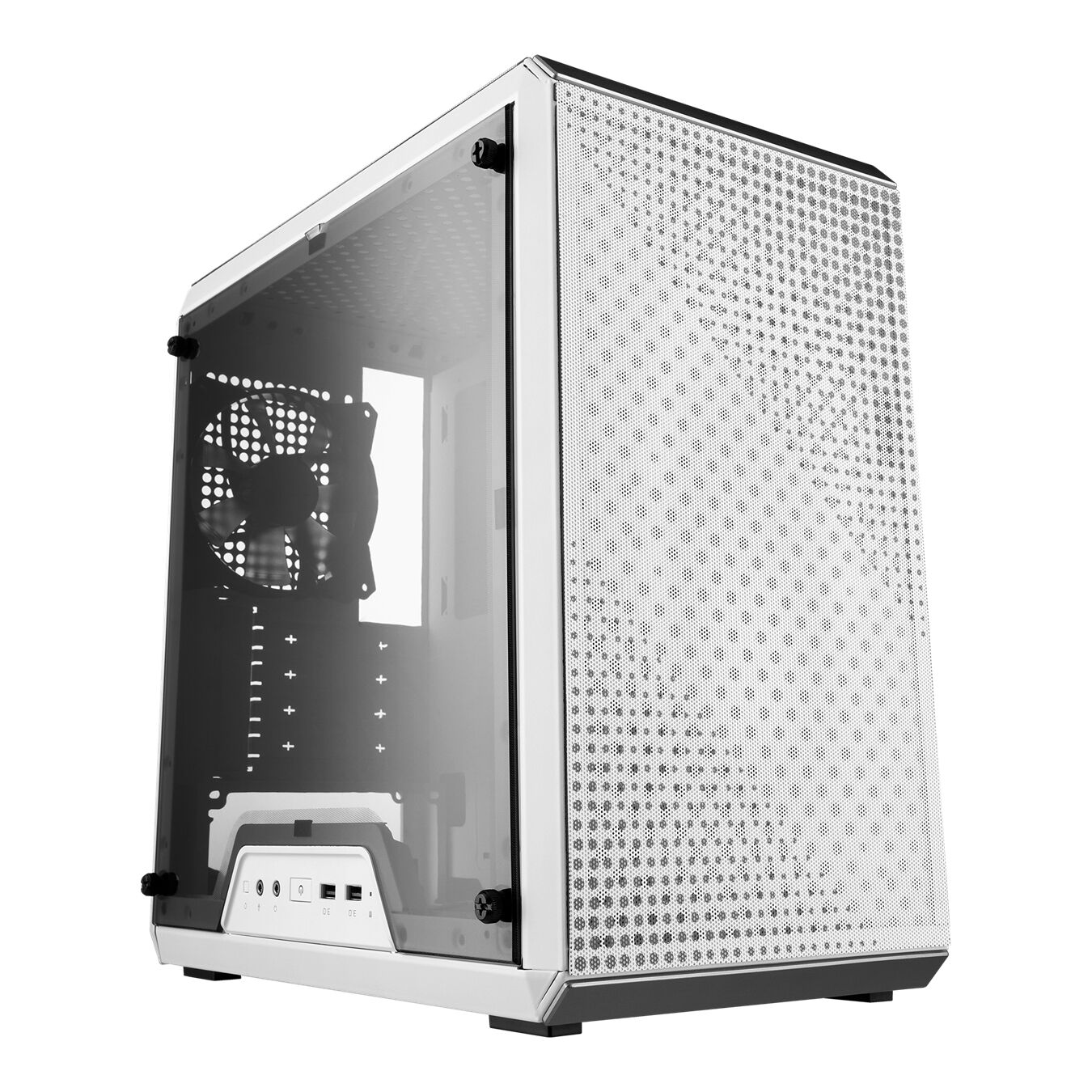 [Clearance] Cooler Master MasterBox Q300L Micro-ATX Windowed Modular Gaming PC Case - White (MCB-Q300L-WANN-S00)