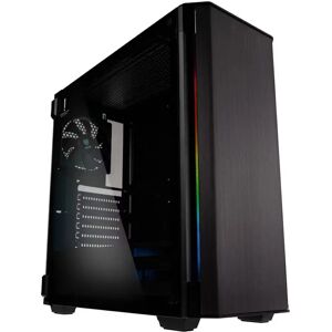 [CLEARANCE]  Kolink Refine RGB Midi Tower Case - Gunmetal Grey (B605)