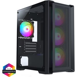 CiT Vento Micro ATX ARGB PC Gaming Case - Black - CIT-VENTO-BLK