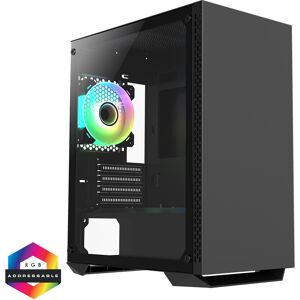 CIT Brava Micro ATX ARGB / Infinity Fan PC Gaming Case - Black - CIT-BRAVA-BLK