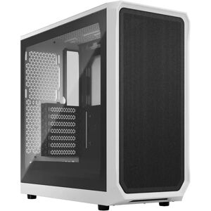 Fractal Design Focus 2 ATX Mid Tower Case - Clear Tint Tempered Glass - White - FD-C-FOC2A-02