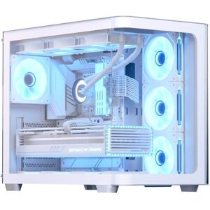 Antec Aerocool P500C Mid Tower Curved Tempered Glass Gaming PC Case - White - ACCM-PN01043.2 Antec Aerocool P500C Mid Tower Curved Tempered Glass Gaming PC Case - White - ACCM-PN01043.2