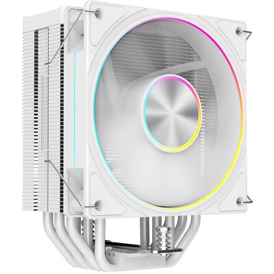 Powercool Typhoon White ARGB Tower CPU 240W Cooler with LED Display - PC-TYPHOON-WHT Powercool Typhoon White ARGB Tower CPU 240W Cooler with LED Display - PC-TYPHOON-WHT