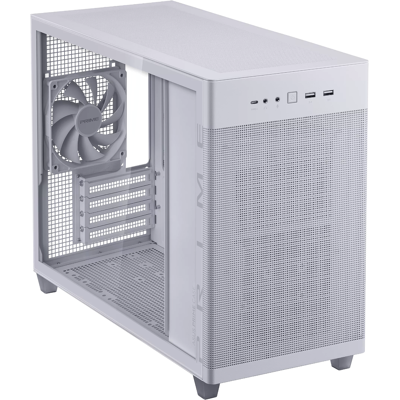 Asus Prime AP201 Compact Tempered Glass Micro ATX PC Case - White Asus Prime AP201 Compact Tempered Glass Micro ATX PC Case - White
