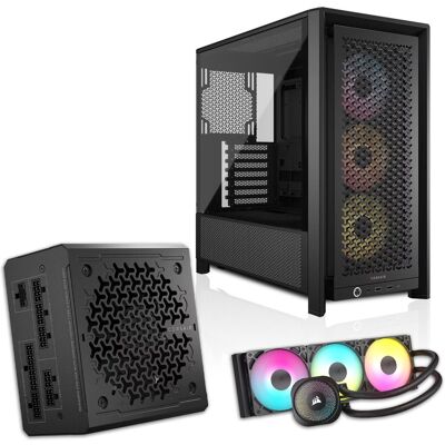 Corsair Build Bundle – FRAME 4000D RS ARGB Midi-Tower Case, Nautilus 360 RS ARGB Liquid CPU Cooler & RM850e 80+ Gold Fully Modular 850W PSU – Black Corsair Build Bundle – FRAME 4000D RS ARGB Midi-Tower Case, Nautilus 360 RS ARGB Liquid CPU Cooler & RM850e 80+ Gold Fully Modular 850W PSU – Black