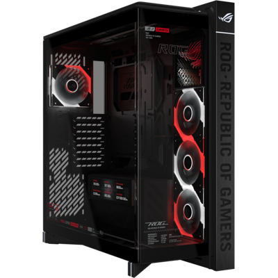 Asus ROG Cronox GR801 ARGB EATX Full Tower Panoramic PC Case with 9.2" LCD Screen & 4x ROG Eurux GR120 ARGB Fans – Black Asus ROG Cronox GR801 ARGB EATX Full Tower Panoramic PC Case with 9.2" LCD Screen & 4x ROG Eurux GR120 ARGB Fans – Black