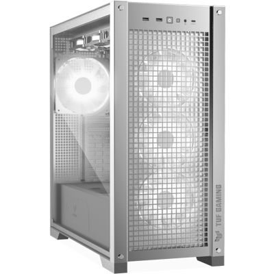 Asus TUF Gaming GT302 ARGB Tempered Glass ATX BTF Mid-Tower Gaming PC Case - White Asus TUF Gaming GT302 ARGB Tempered Glass ATX BTF Mid-Tower Gaming PC Case - White