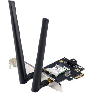 Asus AX1800 PCIe WiFi Adapter (PCE-AX1800) - WiFi 6, Bluetooth 5.2, Ultra-Low Latency Wireless, 2 External Antenna, Supporting Total Data Rate up to 1 Asus AX1800 PCIe WiFi Adapter (PCE-AX1800) - WiFi 6, Bluetooth 5.2, Ultra-Low Latency Wireless, 2 External Antenna, Supporting Total Data Rate up to 1